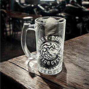 Harley Davidson Motorcycles Beer Mug 16oz | Custom Biker Barware